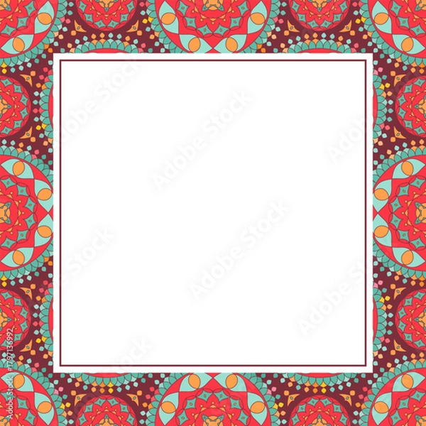 Obraz Vector Asian Ornamental Decorative Frame