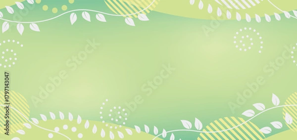 Fototapeta Seamless Abstract Springtime Background With Text Space, Vector Illustration. Horizontally Repeatable.