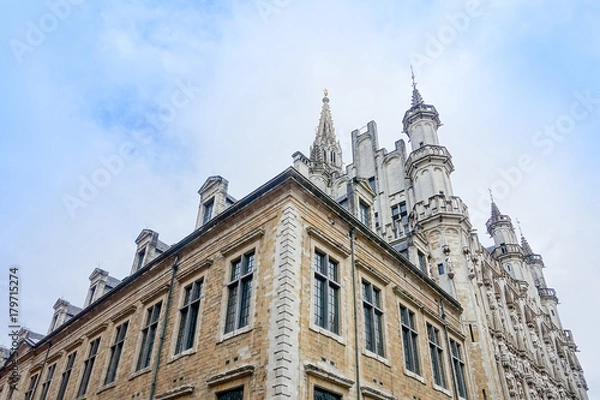 Fototapeta ancient buildings at Brussels, Belgium