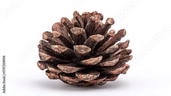 Obraz Pinecone decoration isolated on white background