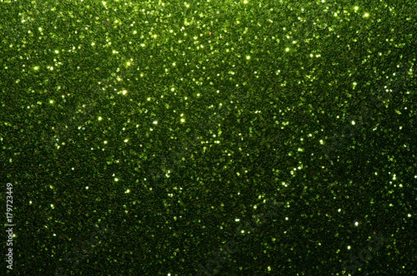 Fototapeta green glitter texture christmas abstract background