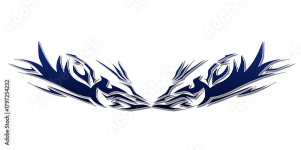 Obraz Simple black rectangle graphic element isolated on a white background.