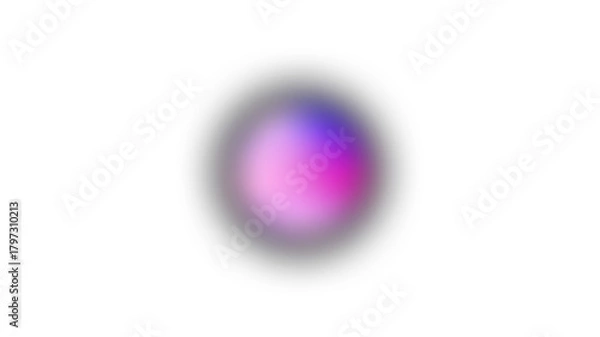 Fototapeta Blurred Soft Glow Overlay PNG Hazy Circular Light Effect