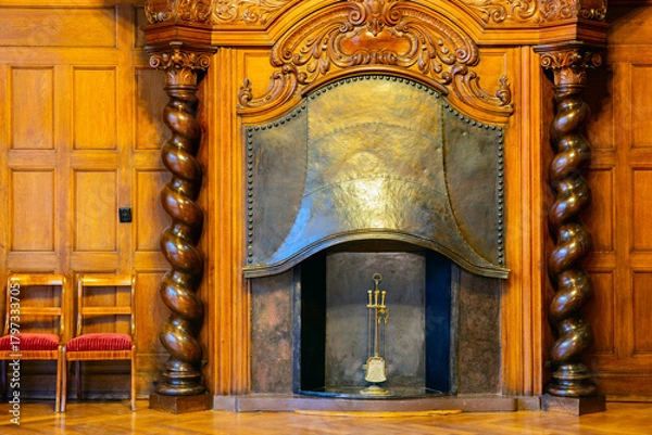 Obraz Stylowy Pałacowy Kominek 