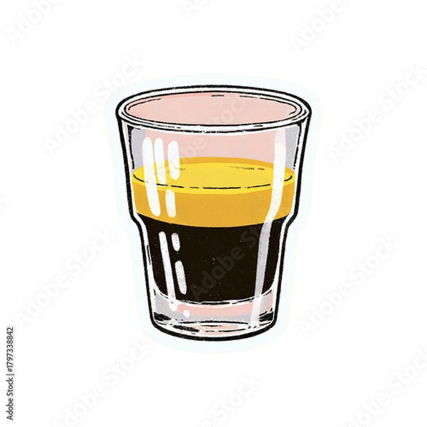 Obraz Espresso Shot Drink Illustration