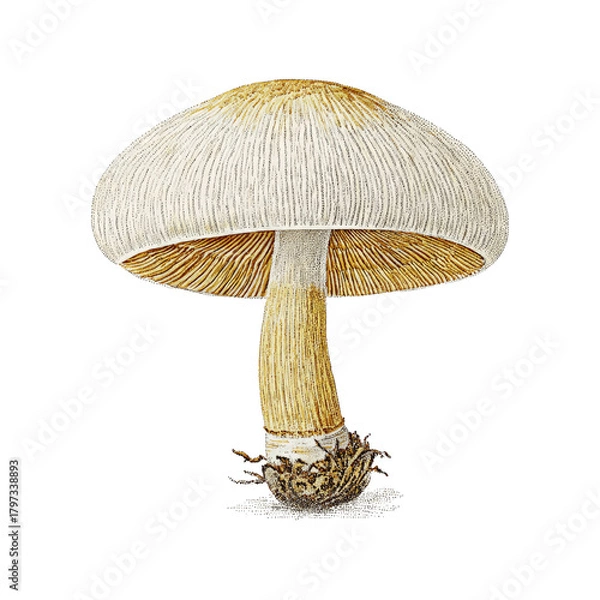 Obraz Detailed Mushroom Illustration