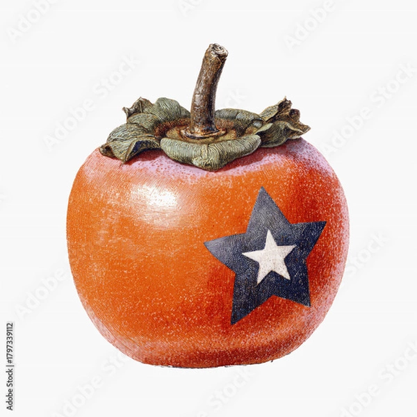 Obraz Persimmon with Star Emblem