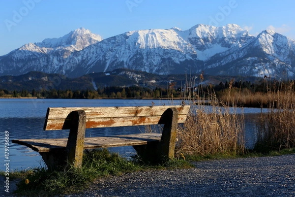 Obraz Bank am Hopfensee