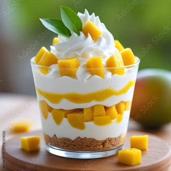 Fototapeta 4-Ingredient Vegan Mango Ice Cream Recipe (No Machine Needed!)