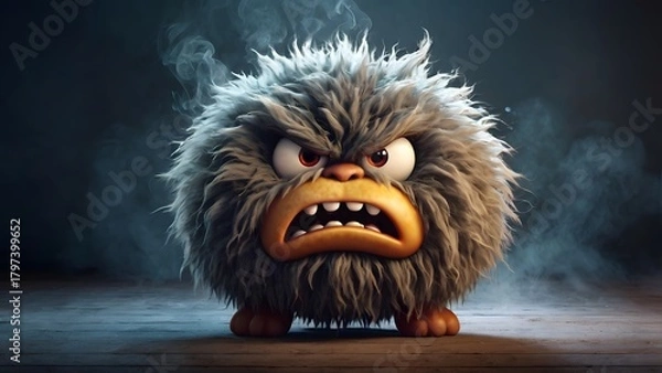 Fototapeta  Angry Fluffy Monster 4
