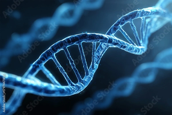 Obraz 3d render of dna