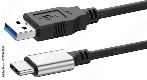 Obraz USB3.0 and USB Type C Cables connector technology