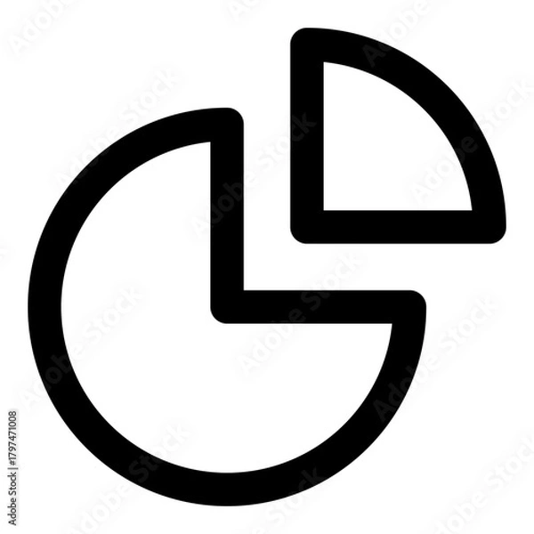 Fototapeta financial outline icon set