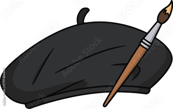 Obraz Modern icon set with vibrant color palette and geometric shapes