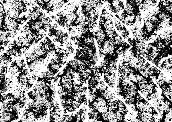 Obraz 白黒のグランジパターン　093