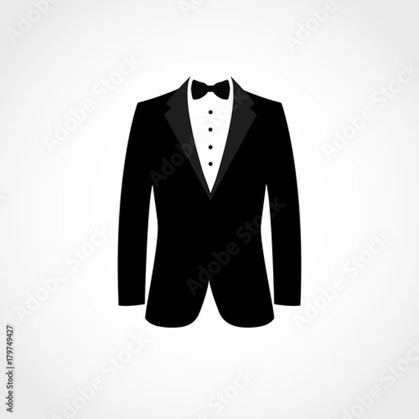 Obraz Suit icon isolated on white background.