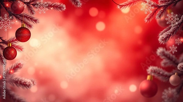 Fototapeta Elegant Christmas background template