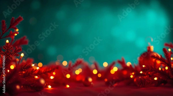 Fototapeta Elegant Christmas background template