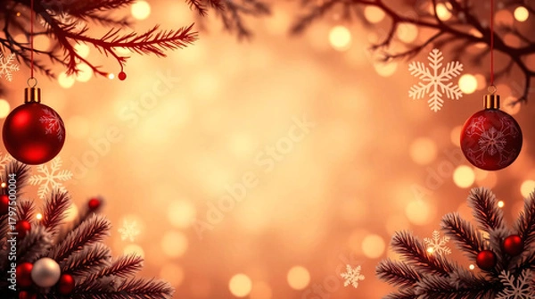 Fototapeta Elegant Christmas background template