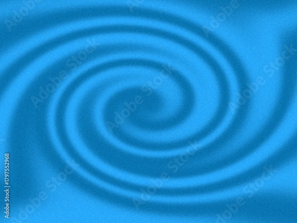 Fototapeta Abstrakte blaue Spiralstruktur mit Grain-Effekt