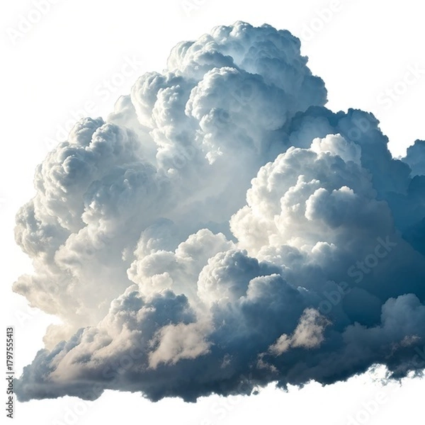 Obraz Dramatic cumulonimbus cloud formation with intense sunlight