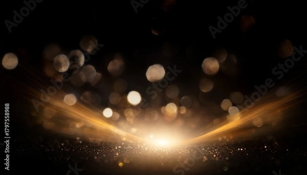 Obraz Light Leaks Overlay Effect With Bokeh Abstract Bokeh Light On Black Background Retro Film Distressed Flare Light Leak On Black Christmas Bokeh Lights Background Abstract Glowing Shape