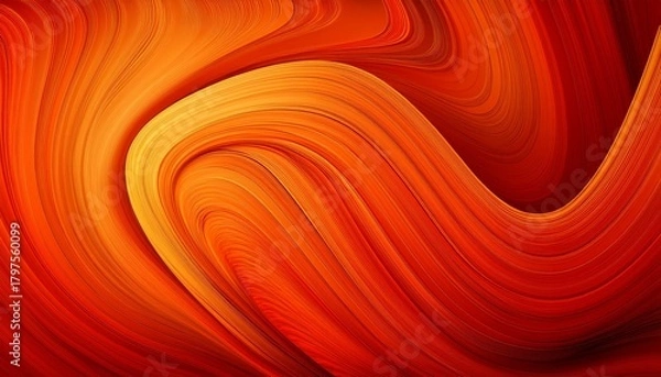 Fototapeta Abstract Red And Orange Wavey Background Swirl On Orange Background For Headers Wallpapers Presentations Etc
