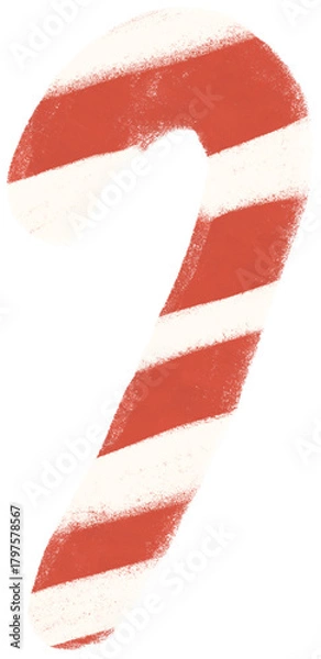 Obraz 크리스마스 캔디 케인 사탕 일러스트-christmas candy cane