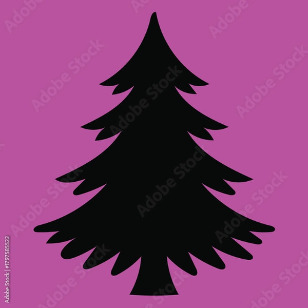 Fototapeta christmas tree vector