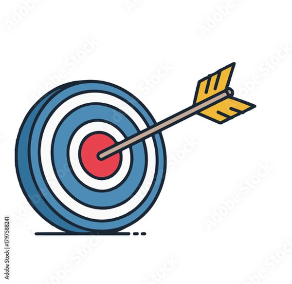 Obraz Modern icon set with geometric shapes and vibrant colors