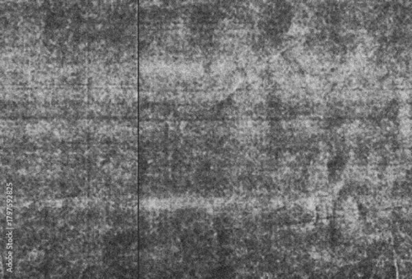 Fototapeta Photocopies of a black and white sheet of paper with a background or texture with grain and noise illustration