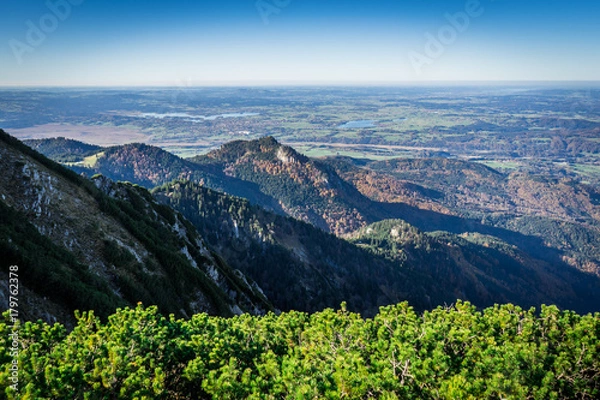 Obraz Alpine View / Herzogstand / Panorama view
