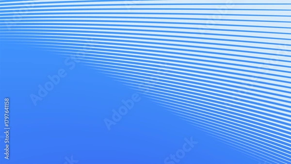 Obraz Blue Sky Stripes Line Abstract Background with Soft Modern Minimal Flow Design