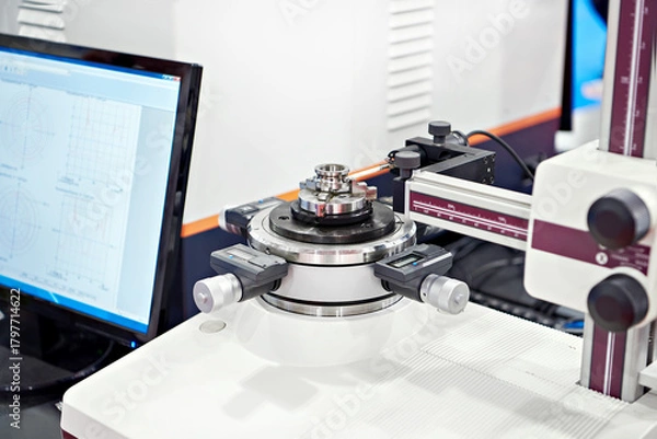Fototapeta Instrument profilometer machine for measuring coordinates