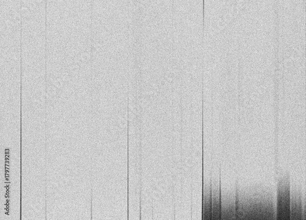 Fototapeta Photocopies of a black and white sheet of paper with a background or texture with grain and noise illustration