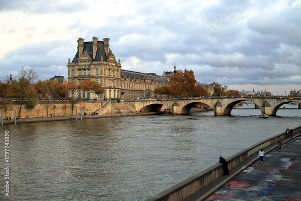 Obraz Louvre by the Autumn River