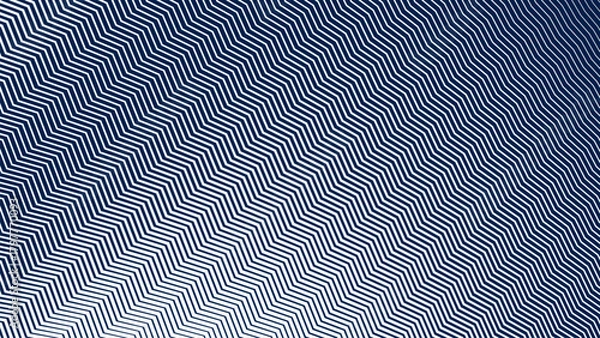 Obraz Blue and White Zigzag Stripes Line Abstract Background with Modern Dynamic Geometric Pattern Design