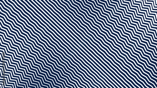 Obraz Blue and White Zigzag Stripes Line Abstract Background with Modern Dynamic Geometric Pattern Design
