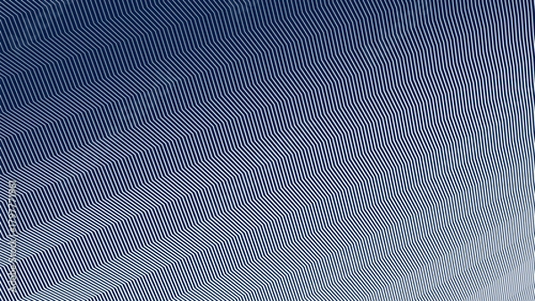 Obraz Blue and White Zigzag Stripes Line Abstract Background with Modern Dynamic Geometric Pattern Design