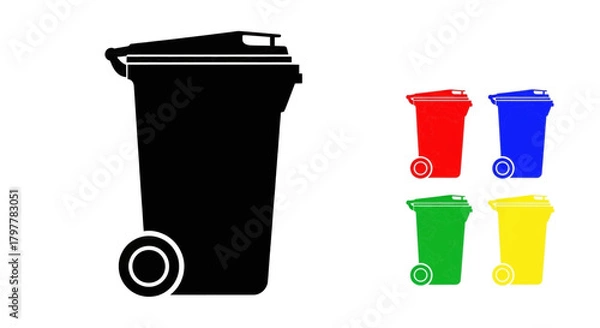 Obraz trash can icon