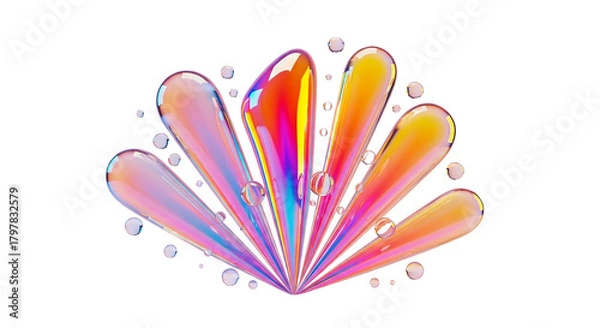 Obraz A colorful splash of fluid