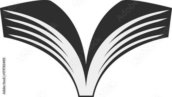 Obraz 학원 로고 책 일러스트레이션