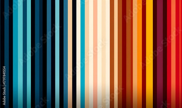 Obraz Abstract vertical stripes of vibrant colors in a rainbow spectrum