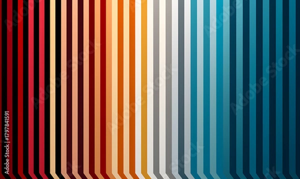 Obraz Vertical stripes of vibrant colors abstract background