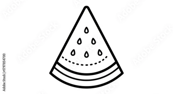 Obraz slice of cut watermelon