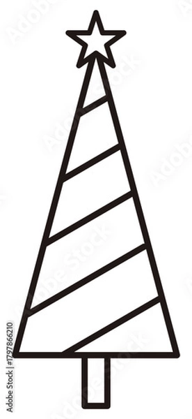 Obraz Christmas Tree | Xmas tree Artwork | Festive Vector Art