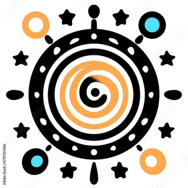 Obraz abstract background with circles