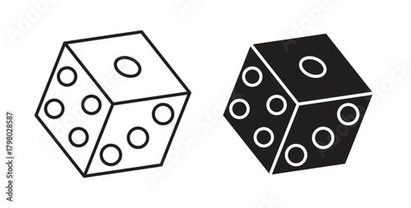 Fototapeta Dice icon