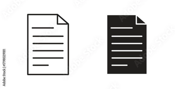 Fototapeta Document icon