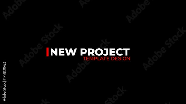 Obraz Clean Title Animation 1